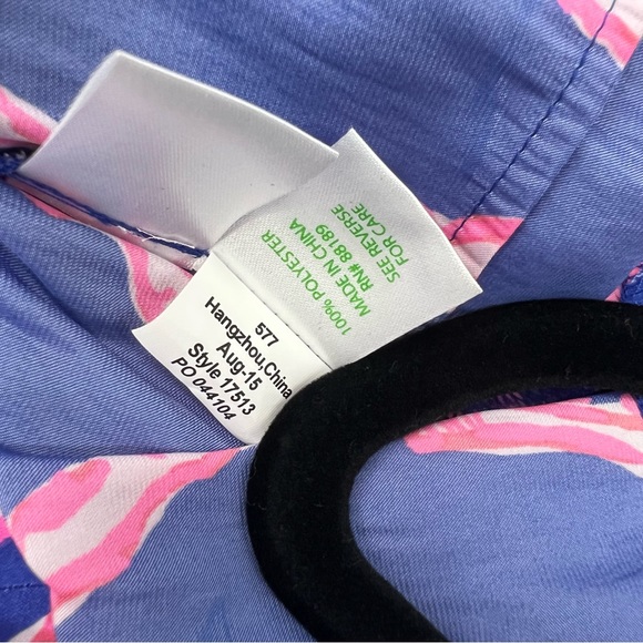 Lilly Pulitzer Ritz Romper Deep Dive Engineered Blue Nautical Santorini XL - Picture 11 of 11